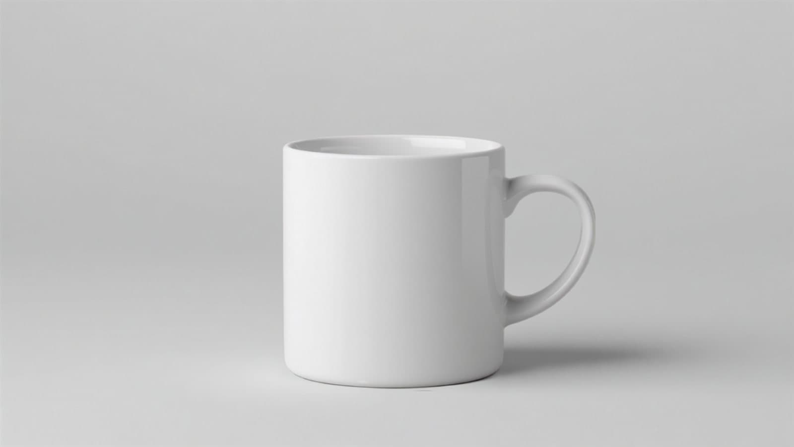 Caneca cerâmica — vista frontal