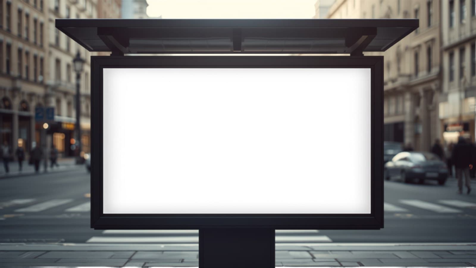 Painel publicitário — ponto de ônibus