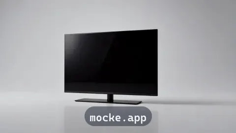 Smart TV estúdio em ângulo