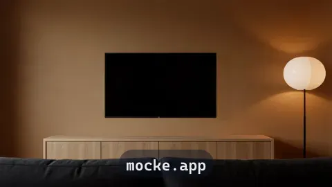 Smart TV sala aconchegante