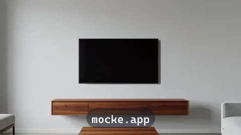 Smart TV parede com console